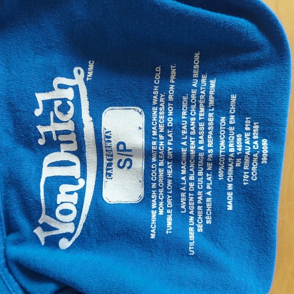 Von Dutch Logo Spell Out Shirt T-Shirt, US Men's SM, EUC - Picture 6 of 16